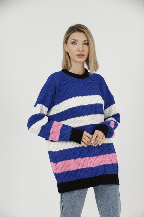 ΜΠΛΟΥΖΑ ΠΛΕΚΤΗ ΛΑΙΜΟΚΟΨΗ OVERSIZE