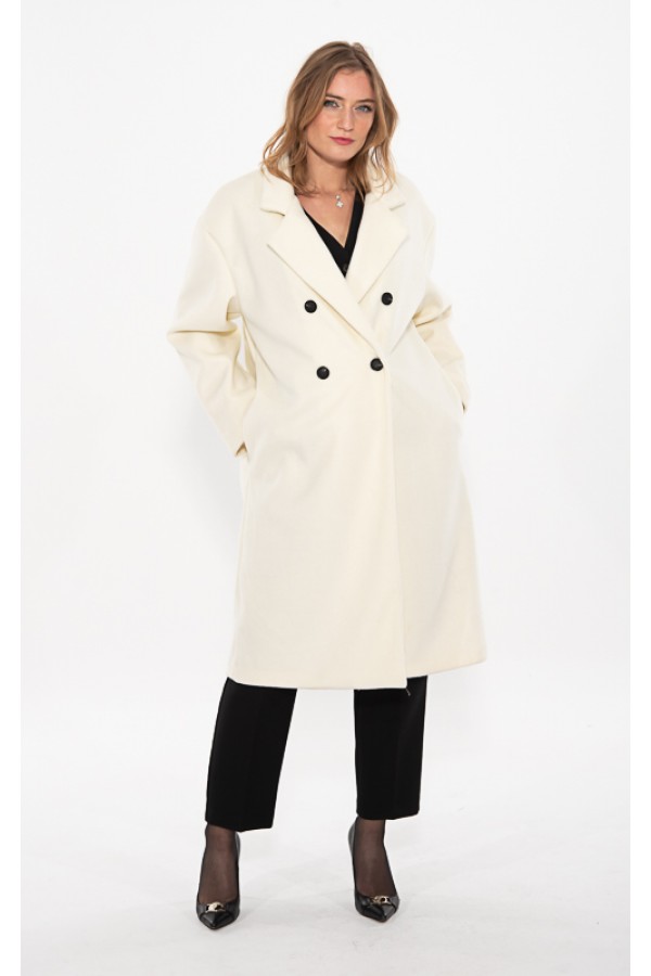 ΠΑΛΤΟ OVERSIZE ΜΕ ΣΤΑΥΡΩΤΑ ΚΟΥΜΠΙΑ