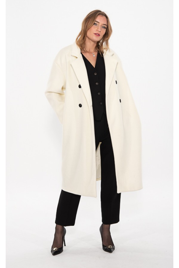 ΠΑΛΤΟ OVERSIZE ΜΕ ΣΤΑΥΡΩΤΑ ΚΟΥΜΠΙΑ