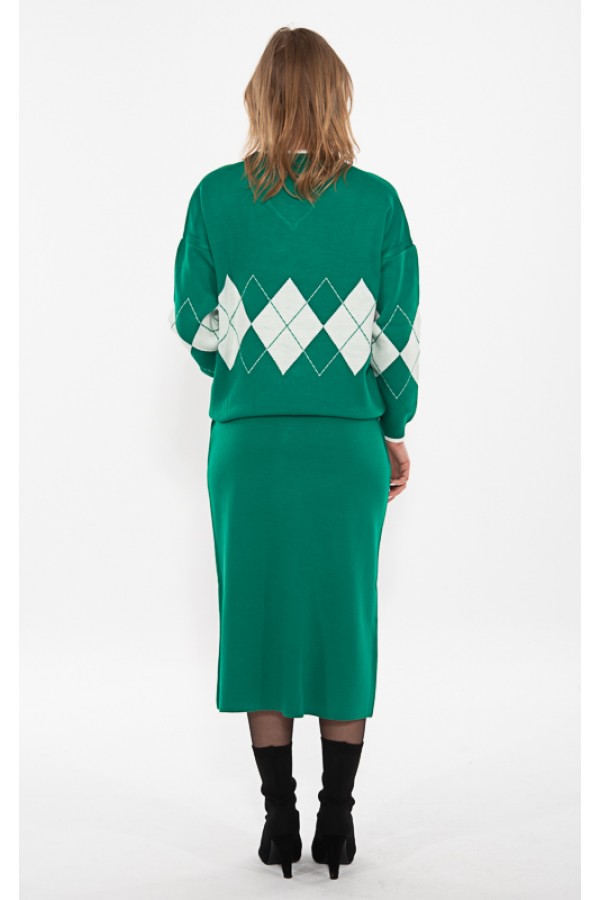 ΣΕΤ ΠΛΕΚΤΟ ΕΛΑΣΤΙΚΟ ΜΠΛΟΥΖΑ OVERSIZE ΚΑΙ ΦΟΥΣΤΑ