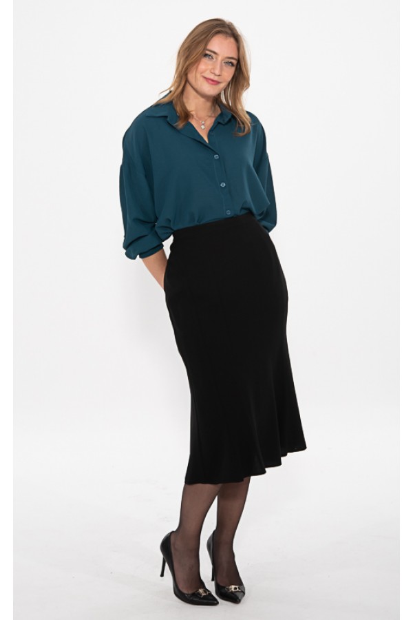 ΦΟΥΣΤΑ MIDI  ΨΗΛΟΜΕΣΗ ΚΛΟΣ OFFICE LOOK