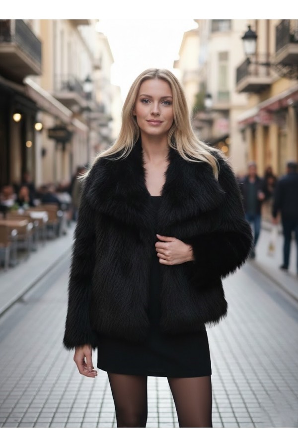 ΓΟΥΝΑ FAUX FUR ΜΕ ΜΑΚΡΥ ΤΡΙΧΩΜΑ