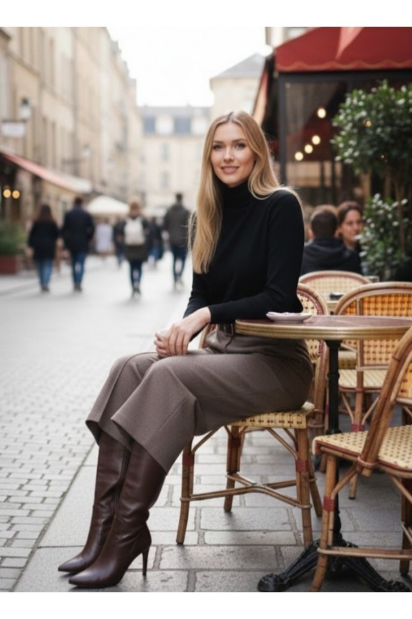 ΖΙΠ-ΚΙΛΟΤ ΜΕ ΖΩΝΗ ΣΤΗ ΜΕΣΗ OFFICE LOOK