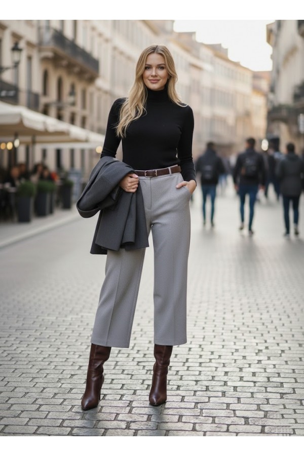 ΖΙΠ-ΚΙΛΟΤ ΜΕ ΖΩΝΗ ΣΤΗ ΜΕΣΗ OFFICE LOOK