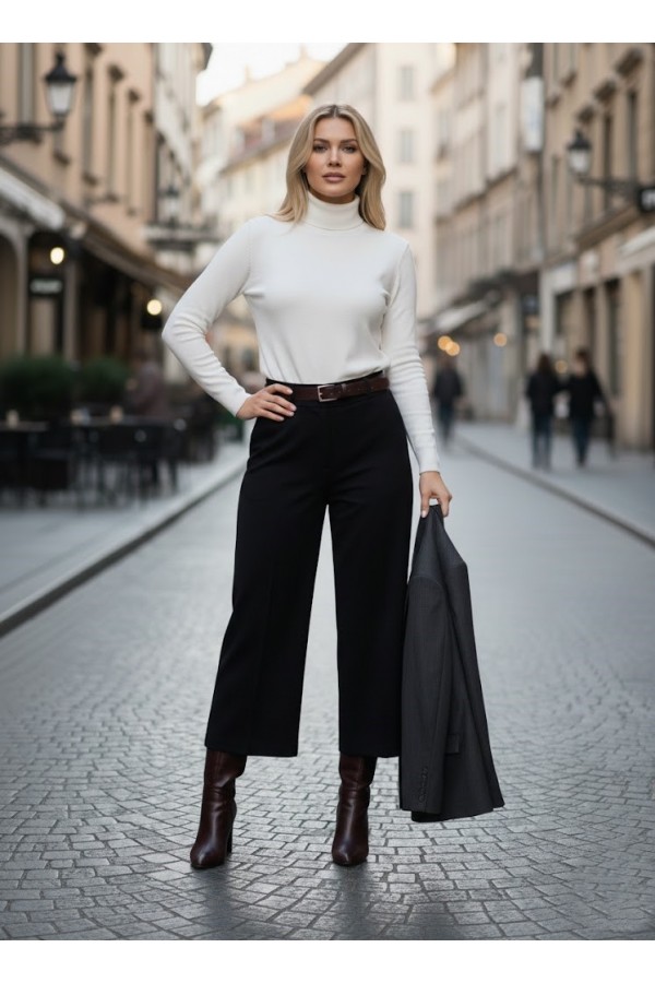 ΖΙΠ-ΚΙΛΟΤ ΜΕ ΖΩΝΗ ΣΤΗ ΜΕΣΗ OFFICE LOOK