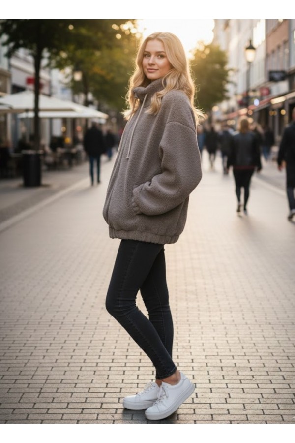 ΖΑΚΕΤΑ ΥΦΑΣΜΑ SHERPA FLEECE OVERSIZED