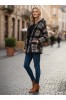 ΖΑΚΕΤΑ OVERSIZED  ΜΠΟΥΚΛΕ ΜΕ ΚΟΥΚΟΥΛΑ ΣΧΕΔΙΟ PLAID