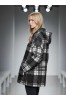 ΖΑΚΕΤΑ OVERSIZED  ΜΠΟΥΚΛΕ ΜΕ ΚΟΥΚΟΥΛΑ ΣΧΕΔΙΟ PLAID
