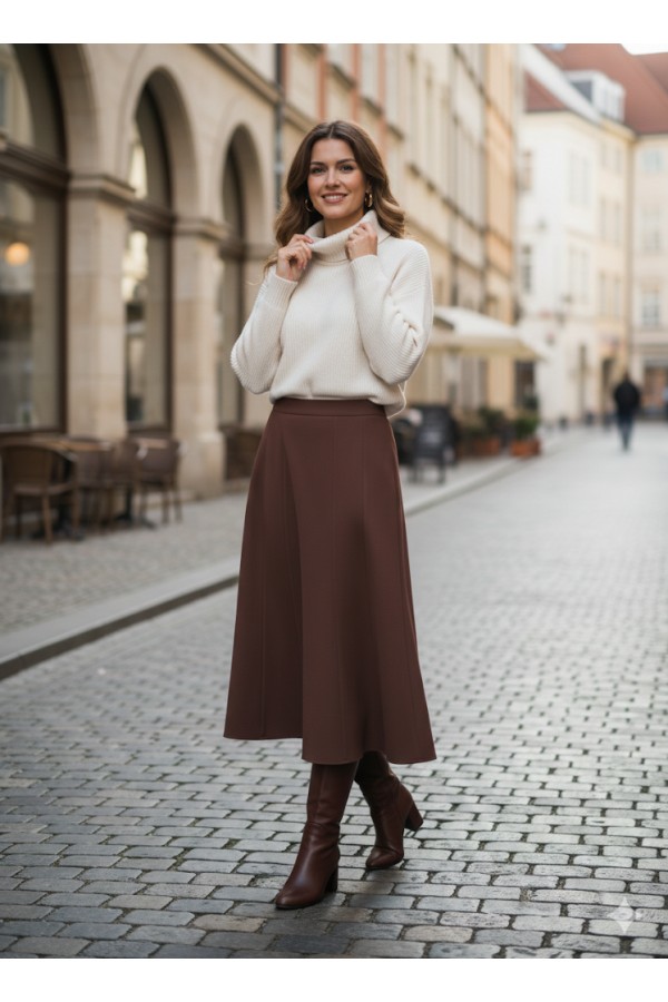 ΦΟΥΣΤΑ ΓΡΑΜΜΗ ΑΛΦΑ OFFICE LOOK  ΜΕ ΔΙΑΚΟΣΜΗΤΙΚΕΣ ΡΑΦΕΣ