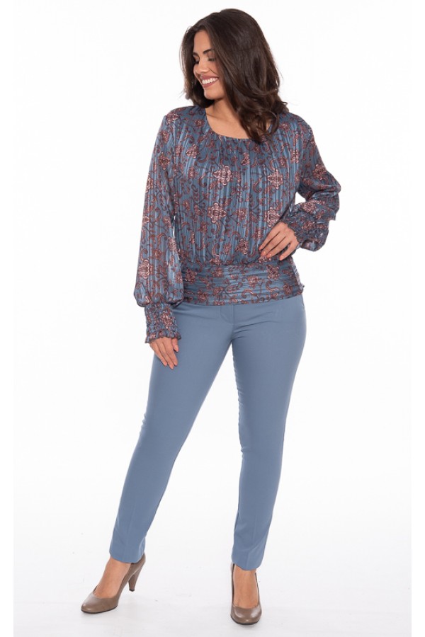 ΜΠΛΟΥΖΑ CROPPED ΕΜΠΡΙΜΕ ΜΕ ΜΠΑΣΚΑ DONNA MARTHA
