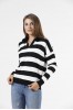 ΜΠΛΟΥΖΑ ΠΛΕΚΤΗ OVERSIZE  ΜΕ ΡΙΓΑ ΚΑΙ ΓΙΑΚΑ
