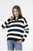 ΜΠΛΟΥΖΑ ΠΛΕΚΤΗ OVERSIZE  ΜΕ ΡΙΓΑ ΚΑΙ ΓΙΑΚΑ