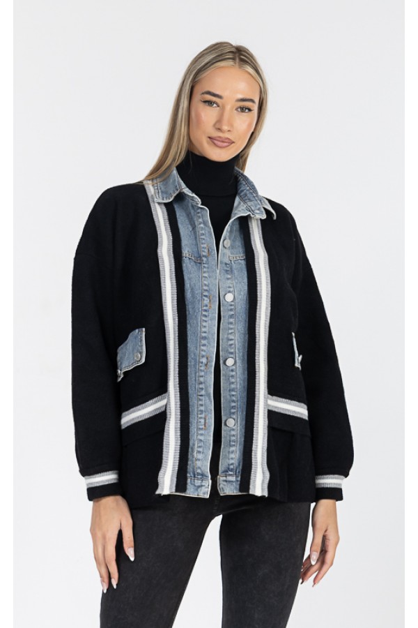 ΖΑΚΕΤΑ  ΠΛΕΚΤΗ ΜΕ ΤΖΙΝ OVERSIZE