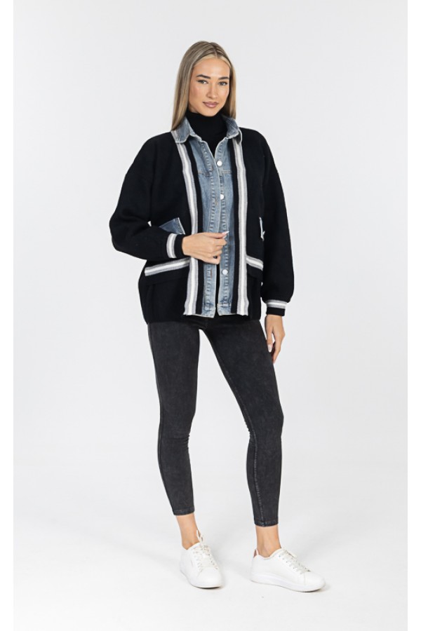 ΖΑΚΕΤΑ  ΠΛΕΚΤΗ ΜΕ ΤΖΙΝ OVERSIZE