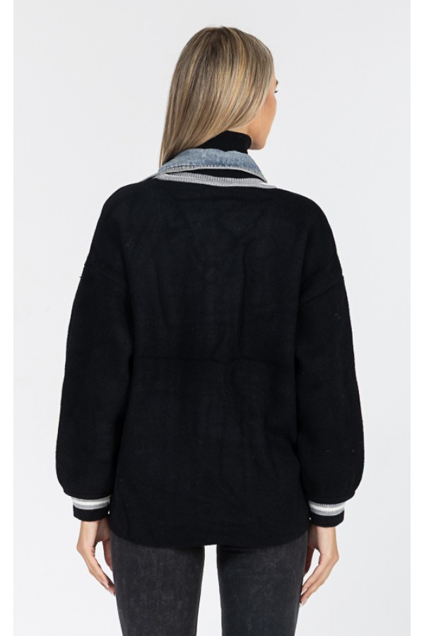 ΖΑΚΕΤΑ  ΠΛΕΚΤΗ ΜΕ ΤΖΙΝ OVERSIZE