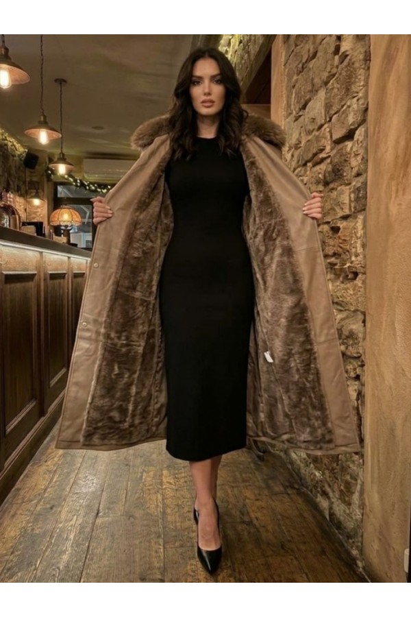 ΚΑΠΑΡΤΙΝΑ FAUX LEATHER ΜΕ ΓΟΥΝΑ