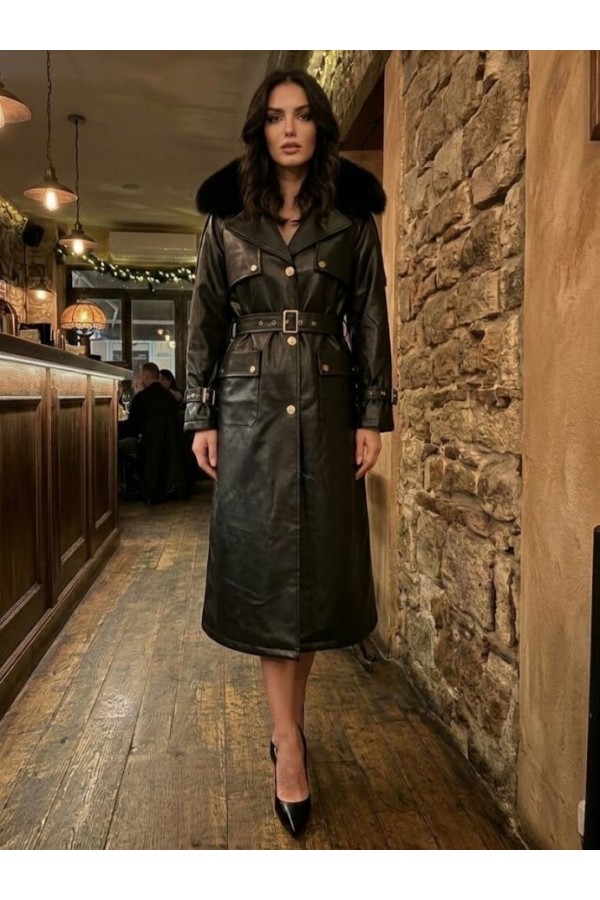 ΚΑΠΑΡΤΙΝΑ FAUX LEATHER ΜΕ ΓΟΥΝΑ