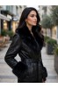 ΜΠΟΥΦΑΝ FAUX-LEATHER ΜΕ ΓΟΥΝΑ ΣΤΟ ΓΙΑΚΑ ΚΑΙ ΣΤΑ ΜΑΝΙΚΙΑ