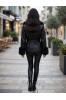 ΜΠΟΥΦΑΝ FAUX-LEATHER ΜΕ ΓΟΥΝΑ ΣΤΟ ΓΙΑΚΑ ΚΑΙ ΣΤΑ ΜΑΝΙΚΙΑ
