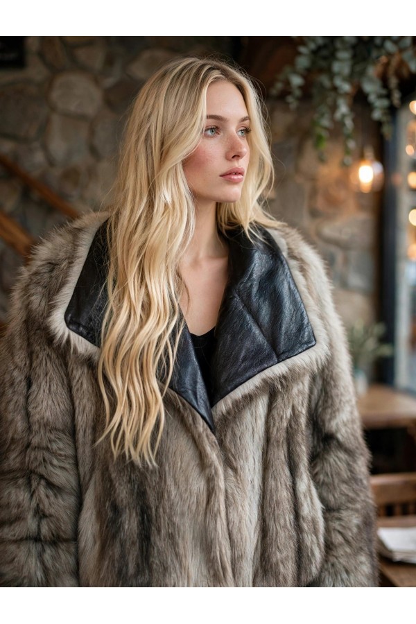 ΜΠΟΥΦΑΝ CROPPED FAUX-LEATHER BOMBER ΔΙΠΛΗΣ ΟΨΕΩΣ