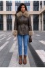 ΜΠΟΥΦΑΝ FAUX-LEATHER ME ΓΟΥΝΑ ΣΤΟ ΓΙΑΚΑ ΚΑΙ ΣΤΑ ΜΑΝΙΚΙΑ