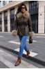 ΜΠΟΥΦΑΝ FAUX-LEATHER ME ΓΟΥΝΑ ΣΤΟ ΓΙΑΚΑ ΚΑΙ ΣΤΑ ΜΑΝΙΚΙΑ