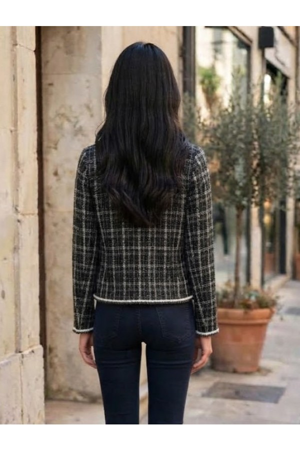 ΖΑΚΕΤΑ-ΣΑΚΑΚΙ  CROPPED ΤΟΥΙΝΤ  CHANEL STYLE