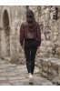ΜΠΟΥΦΑΝ CROP  FAUX LEATHER
