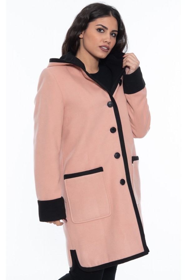 ΠΑΛΤΟ -  ΖΑΚΕΤΑ ΜΟΝΤΓΚΟΜΕΡΙ ΜΕ ΚΟΥΚΟΥΛΑ