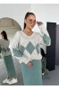 ΣΕΤ ΠΛΕΚΤΟ ΕΛΑΣΤΙΚΟ ΜΠΛΟΥΖΑ OVERSIZE ΚΑΙ ΦΟΥΣΤΑ