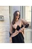 ΣΕΤ ΠΛΕΚΤΟ ΕΛΑΣΤΙΚΟ ΜΠΛΟΥΖΑ OVERSIZE ΚΑΙ ΦΟΥΣΤΑ