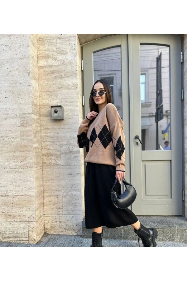 ΣΕΤ ΠΛΕΚΤΟ ΕΛΑΣΤΙΚΟ ΜΠΛΟΥΖΑ OVERSIZE ΚΑΙ ΦΟΥΣΤΑ