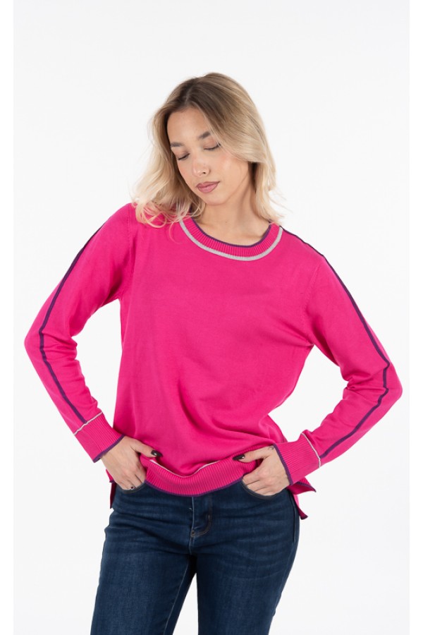 ΜΠΛΟΥΖΑ ΠΛΕΚΤΗ VISCOSE ΛΑΙΜΟΚΟΨΗ