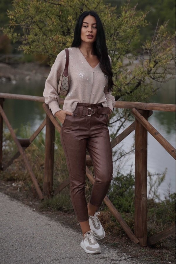 ΠΟΥΛΟΒΕΡ MOHAIR ΜΕ ΒΕ ΚΑΙ ΣΤΡΑΣ