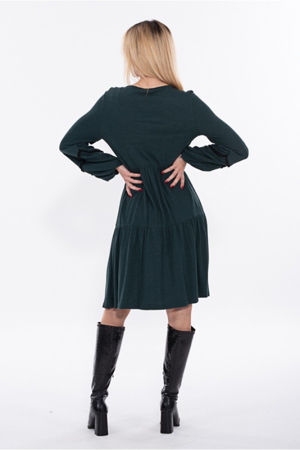 ΦΟΡΕΜΑ ΠΛΕΚΤΟ BOHO ΜΕ ΒΟΛΑΝ DONNA MARTHA