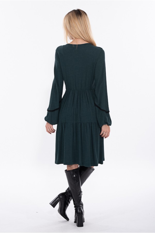 ΦΟΡΕΜΑ ΠΛΕΚΤΟ BOHO ΜΕ ΒΟΛΑΝ DONNA MARTHA