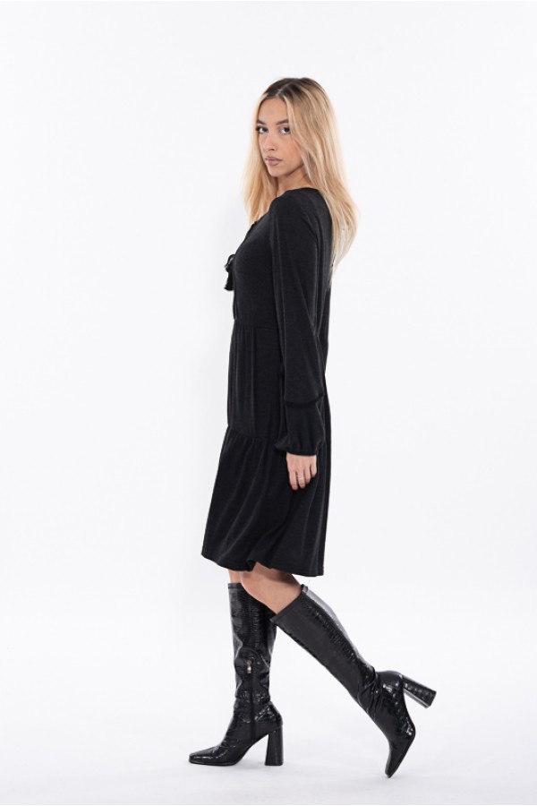 ΦΟΡΕΜΑ ΠΛΕΚΤΟ BOHO ΜΕ ΒΟΛΑΝ DONNA MARTHA