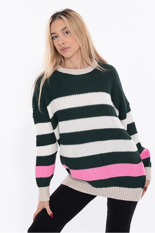 ΜΠΛΟΥΖΑ ΠΛΕΚΤΗ ΛΑΙΜΟΚΟΨΗ OVERSIZE