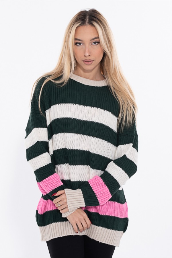 ΜΠΛΟΥΖΑ ΠΛΕΚΤΗ ΛΑΙΜΟΚΟΨΗ OVERSIZE