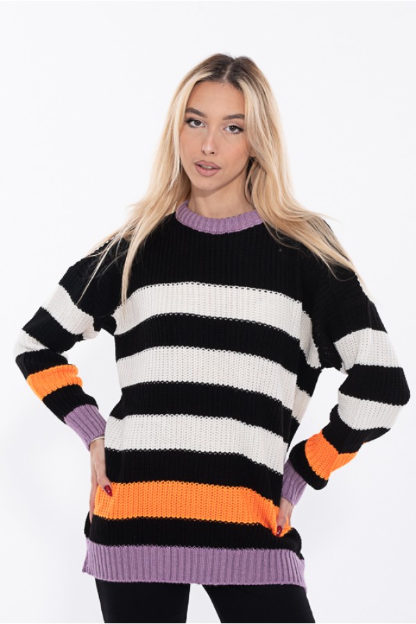 ΜΠΛΟΥΖΑ ΠΛΕΚΤΗ ΛΑΙΜΟΚΟΨΗ OVERSIZE
