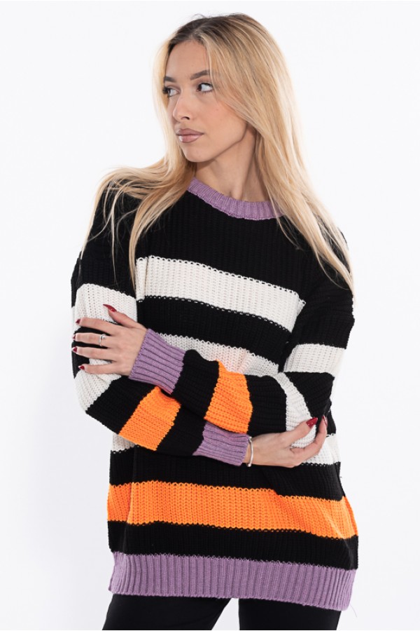 ΜΠΛΟΥΖΑ ΠΛΕΚΤΗ ΛΑΙΜΟΚΟΨΗ OVERSIZE