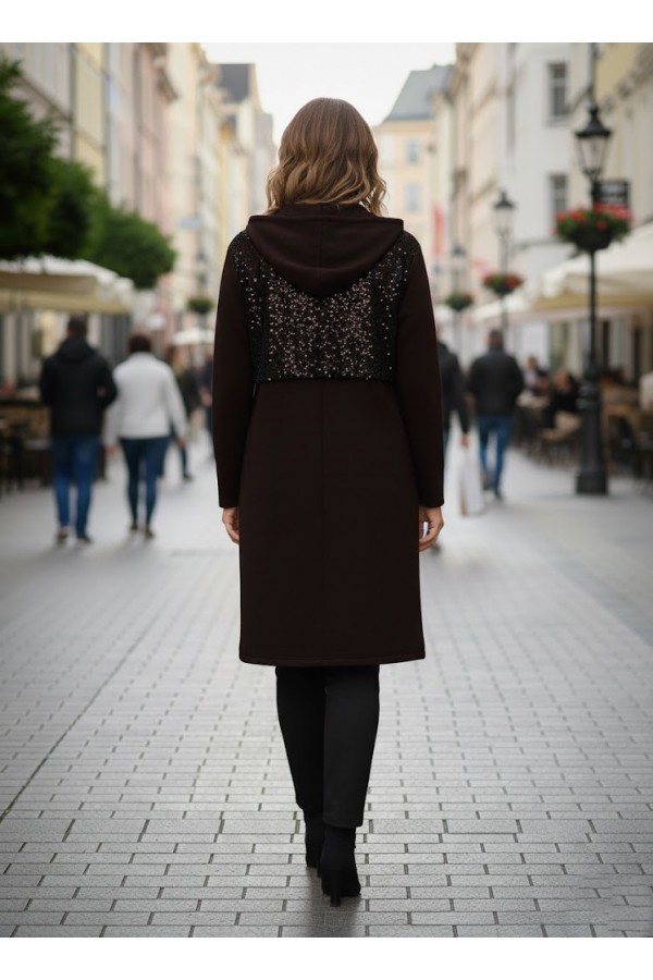 ΠΑΝΩΦΩΡΙ - ΖΑΚΕΤΑ  OVERSIZE ΜΕ ΠΑΓΙΕΤΑ