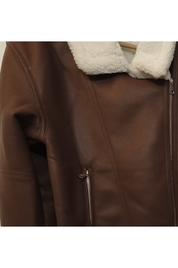 ΜΠΟΥΦΑΝ ΤΥΠΟΥ AVIATOR ΣΕ ΣΤΥΛ SHEARLING
