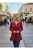 ΜΠΛΟΥΖΑ ΑΝΟΙΧΤΗ ΛΑΙΜΟΚΟΨΗ  ΜΕ ΣΤΡΑΣ ΣΤΟ ΛΑΙΜΟ