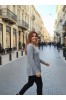ΜΠΛΟΥΖΑ ΑΝΟΙΧΤΗ ΛΑΙΜΟΚΟΨΗ  ΜΕ ΣΤΡΑΣ ΣΤΟ ΛΑΙΜΟ