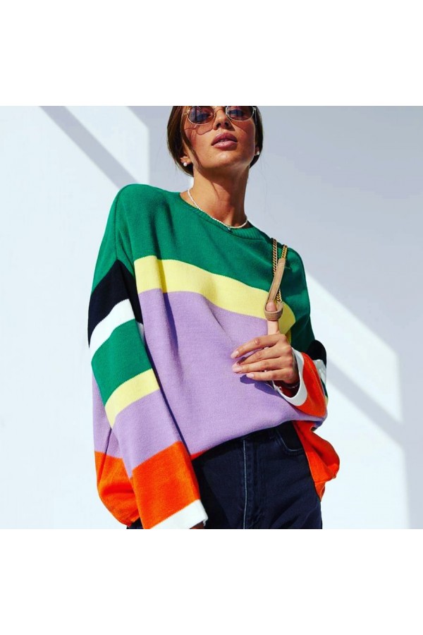 ΜΠΛΟΥΖΑ ΠΛΕΚΤΗ COLORFUL ΛΑΙΜΟΚΟΨΗ