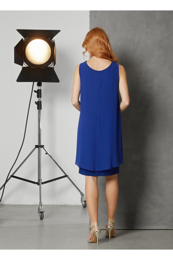 ΦΟΡΕΜΑ MIDI  ΜΟΥΣΕΛΙΝΑ DERLOU FASHION