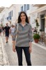 ΜΠΛΟΥΖΑ VISCOSE ΜΕ ΓΙΑΚΑ ΚΑΙ ΜΑΝΙΚΙ 3/4