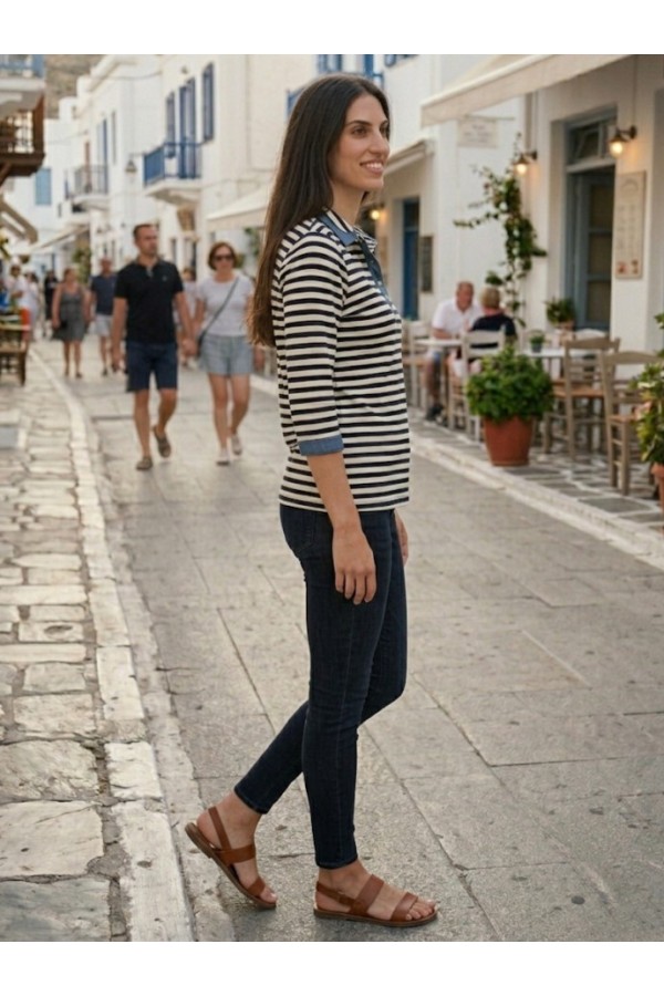 ΜΠΛΟΥΖΑ VISCOSE ΜΕ ΓΙΑΚΑ ΚΑΙ ΜΑΝΙΚΙ 3/4