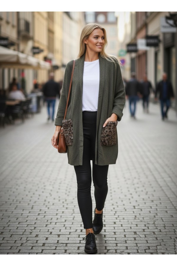 ΖΑΚΕΤΑ ΓΡΑΜΜΗ LOOSE OVERSIZED ΜΕ LEOPARD PRINT ΣΤΙΣ ΤΣΕΠΕΣ